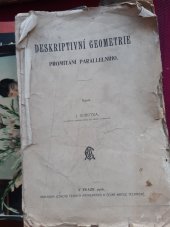 kniha Deskriptivní geometrie promítání parallelního, Nákladem Jednoty českých matematiků a České matice technické 1906