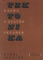 kniha Tektonika nauka o stavbě skladeb, Supraphon 1968
