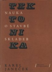 kniha Tektonika nauka o stavbě skladeb, Supraphon 1968