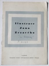kniha Ilustrace Jana Zrzavého Katalog výstavy, Praha od 25. května do 19. června 1956, Č. fond výtvarných umění 1956