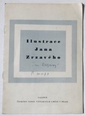 kniha Ilustrace Jana Zrzavého Katalog výstavy, Praha od 25. května do 19. června 1956, Č. fond výtvarných umění 1956