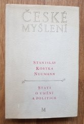 kniha Stati o umění a politice, Melantrich 1980