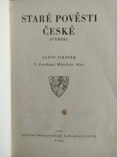 kniha Staré pověsti české (Výbor), SPN 1953