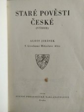 kniha Staré pověsti české (Výbor), SPN 1953