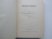 kniha Ruská krise, Pražská akciová tiskárna 1921