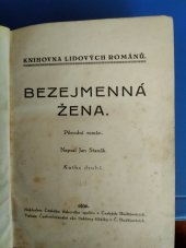 kniha Bezejmenná žena Původní román, Český tiskový spolek 1930