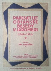 kniha Padesát let občanské besedy v Jaroměři (1862-1912), Občanská beseda 1913