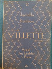 kniha Villette. Díl 1, Jan Laichter 1928