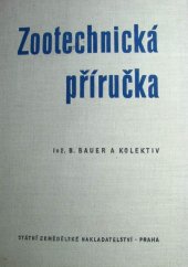 kniha Zootechnická příručka, SZN 1960
