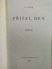 kniha Přišel den román, Svobodné noviny 1946