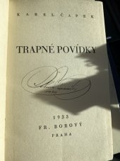 kniha Trapné povídky, Fr. Borový 1933