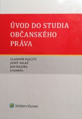 kniha Úvod do studia občanského práva, Wolters Kluwer 2018