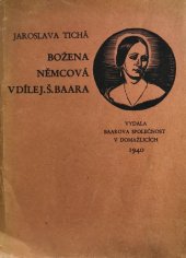 kniha Božena Němcová v díle J.Š. Baara, Baarova společnost 1940