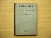 kniha Aritmetika pro nižší třídy středních škol. Díl IV, Profesorské nakladatelství a knihkupectví 1934