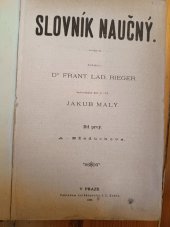 kniha Slovník naučný, Nákladem knihkupectví I.L. Kobra 1885