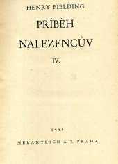 kniha Příběh nalezencův. [Sv.] 4, Melantrich 1932