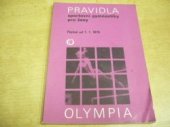 kniha Pravidla sportovní gymnastiky pro ženy Platná od 1. ledna 1976, Olympia 1976