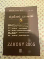 kniha Zákony 2005 sborník úplných znění zákonů k 7.4.2005., Poradce 2005