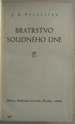 kniha Bratrstvo soudného dne [román], Sfinx, Bohumil Janda 1939