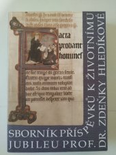 kniha Facta probant homines sborník příspěvků k životnímu jubileu prof. dr. Zdeňky Hledíkové, Scriptorium 1998