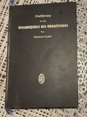 kniha Einführung in das Gesamtgebiet des Okkultismus, Stuttgart 1923