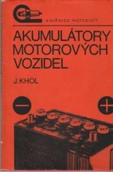 kniha Akumulátory motorových vozidel, SNTL 1974