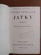 kniha Jatky román, Družstevní práce 1929
