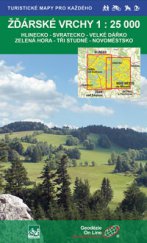 kniha Žďárské vrchy, cykloturistická a turistická mapa 1 : 25 000 Hlinecko - Svratecko - Velké Dářko - Zelená hora, Geodézie On Line 2013
