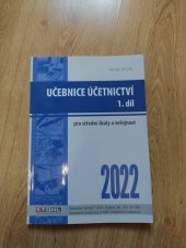 kniha Učebnice účetnictví 1. díl 2022, Štohl - Vzdělávací středisko Znojmo 2022