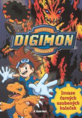 kniha Invaze černých ozubených koleček Digimon., Egmont 2002