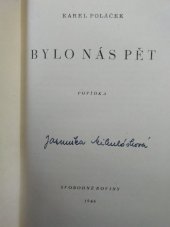 kniha Bylo nás pět Povídka, Svobodné noviny 1946