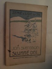 kniha Slunné dni Příběhy Nonniho z mladých let na Islandě, Česká grafická Unie 1922