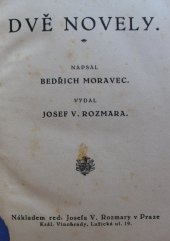 kniha Dvě novely, Josef V. Rozmara 