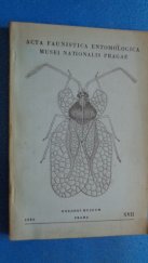 kniha Acta faunistica entomologica Musei nationalis Pragae = Sborník faunistických prací entomologického oddělení Národního musea v Praze, Národní muzeum 