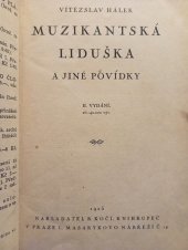 kniha Muzikantská Liduška a jiné povídky, B. Kočí 1925
