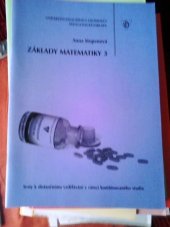 kniha Základy matematiky 3, Univerzita Palackého 2005