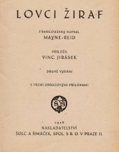 kniha Lovci žiraf, Šolc a Šimáček 1926