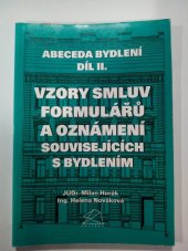 kniha Abeceda bydlení. Díl 2, - Vzory smluv formulářů a oznámení souvisejících s bydlením, Polygon 1996