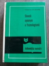 kniha Slovník synonym a frazeologismů, Novinář 1982