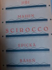 kniha Scirocco epická báseň, St. Kočí 1923