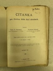 kniha Čítanka pro čtvrtou třídu škol středních, Jednota českých filologů 1929