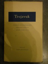 kniha Trojzvuk Sören Kierkegaard, Edvard Grieg, Jean Sibelius, Fr. Borový 1945
