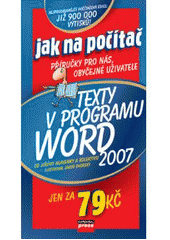 kniha Texty v programu Word 2007, CPress 2007