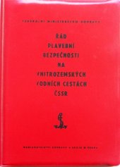 kniha Řád plavební bezpečnosti na vnitrozemských vodních cestách ČSSR, Nakladatelství dopravy a spojů 1974