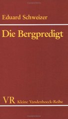 kniha Die Bergpredigt, Vandenhoeck & Ruprecht 1984