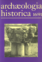 kniha Archaeologia historica 16/91, Muzejní vlastivědná společnost 1991