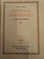 kniha Zvířátka a Petrovští a jiné pohádky, SNDK 1959