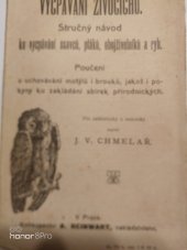 kniha Vycpávání živočichů Stručný návod k vycpávání ssavců, ptáků, obojživelníků a ryb : Poučení o uchování motýlů i brouků, jakož i pokyny ku zakládání sbírek přírodnických, Reinwart 1907