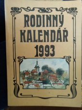 kniha Rodinný kalendář. 1993, Zeus-B 1992