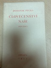 kniha Člověčenství naše Povídky, s.n. 1927